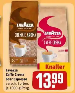 REWE Lavazza Caffe Crema oder Espresso Angebot
