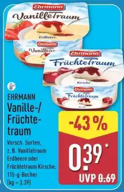 Aldi Nord EHRMANN Vanille-/Früchtetraum Angebot