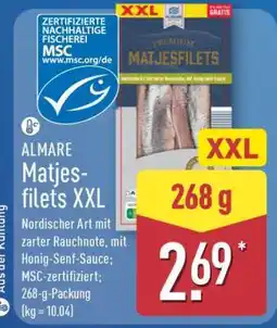 Aldi Nord ALMARE Matjesfilets XXL Angebot