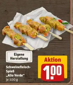 REWE Schweinefleisch-Spieß Alio Verde Angebot