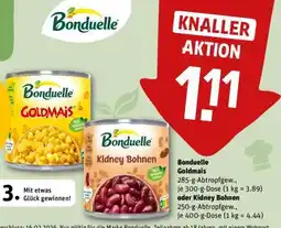 REWE Bonduelle Goldmais oder Kidney Bohnen Angebot