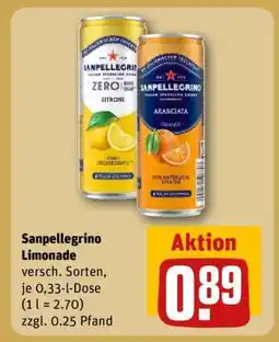 REWE SANPELLEGRINO Limonade Angebot