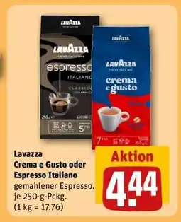 REWE Lavazza Crema e Gusto oder Espresso Italiano Angebot