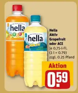 REWE Hella Aktiv Grapefruit oder ACE Angebot