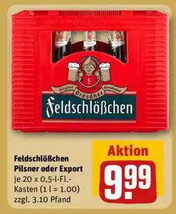 REWE Feldschlößchen Pilsner oder Export Angebot