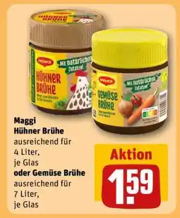 REWE Maggi Hühner Brühe oder Gemüse Brühe Angebot