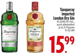 Edeka Tanqueray imported London Dry Gin Angebot