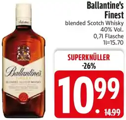 Edeka Ballantine's Finest blended Scotch Whisky Angebot