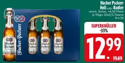 Edeka Hacker Pschorr Hell oder Radler Angebot