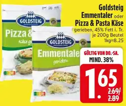 Edeka Goldsteig Emmentaler oder Pizza & Pasta Käse Angebot