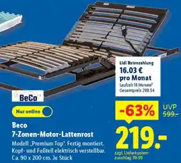 Lidl Beco 7-Zonen-Motor-Lattenrost Angebot