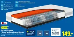 Lidl Hn8 Schlafsysteme 7-Zonen-Taschenfederkern-Matratze Angebot