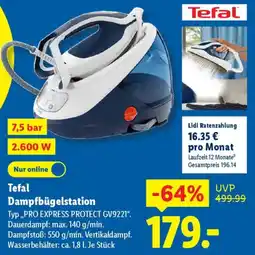 Lidl Tefal Dampfbügelstation Angebot
