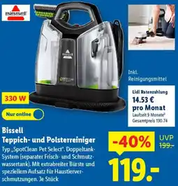 Lidl Bissell Teppich- und Polsterreiniger Angebot