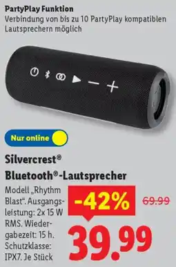 Lidl Silvercrest Bluetooth Lautsprecher Angebot