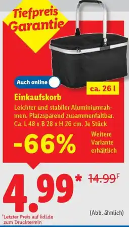 Lidl Einkaufskorb Angebot