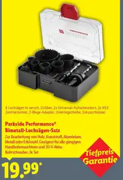 Lidl Parkside Performance Bimetall-Lochsägen-Satz Angebot
