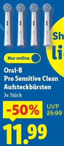 Lidl Oral-B Pro Sensitive Clean Aufsteckbürsten Angebot