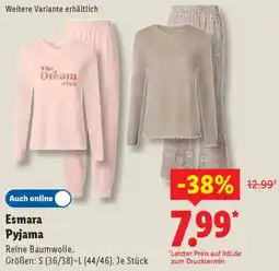 Lidl Esmara Pyjama Angebot