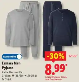 Lidl Esmara Men Pyjama Angebot