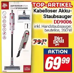 CENTERSHOP Dirt Devil Kabelloser Akku Staubsauger DD9006 Angebot