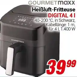 CENTERSHOP GOURMETmaxx Heißluft-Fritteuse DIGITAL Angebot