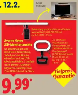 Lidl Livarno Home LED-Monitorleuchte Angebot