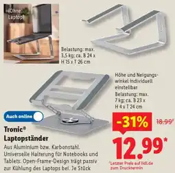 Lidl Tronic Laptopständer Angebot