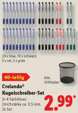Lidl Crelando Kugelschreiber-Set Angebot