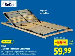 Lidl BeCo 7-Zonen Premium-Lattenrost Angebot