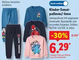 Lidl Kinder-Sweatpullover/-hose Angebot