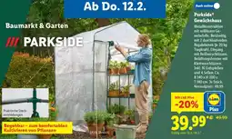 Lidl Parkside Gewächshaus Angebot