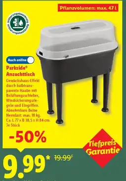 Lidl Parkside Anzuchttisch Angebot