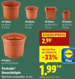 Lidl Parkside Anzuchttöpfe Angebot