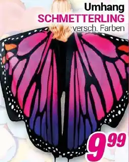 CENTERSHOP Umhang SCHMETTERLING Angebot