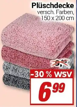 CENTERSHOP Plüschdecke Angebot
