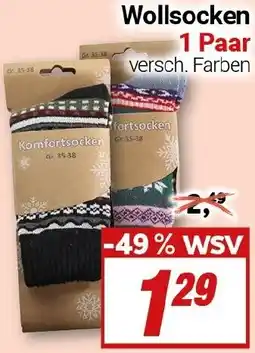 CENTERSHOP Wollsocken 1 Paar Angebot