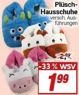 CENTERSHOP Plüsch Hausschuhe Angebot