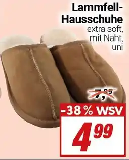 CENTERSHOP Lammfell Hausschuhe Angebot