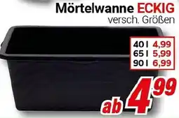 CENTERSHOP Mörtelwanne ECKIG Angebot