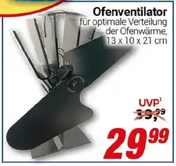 CENTERSHOP Ofenventilator Angebot
