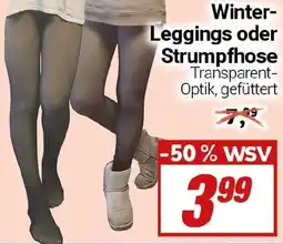 CENTERSHOP Winter Leggings oder Strumpfhose Angebot