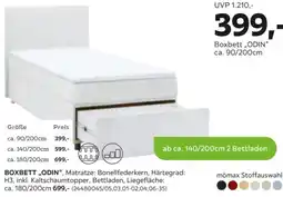 Mömax Boxbett ,,ODIN" Angebot