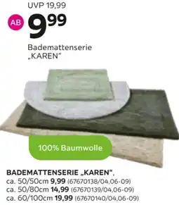 Mömax Bademattenserie „KAREN" Angebot