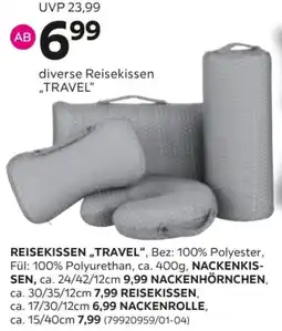 Mömax diverse Reisekissen „TRAVEL" Angebot