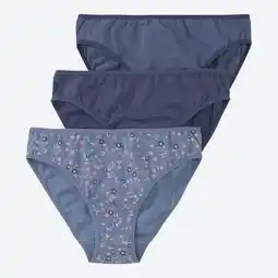 NKD Damen-Minislip mit hohem Baumwollanteil, 3er-Pack Angebot