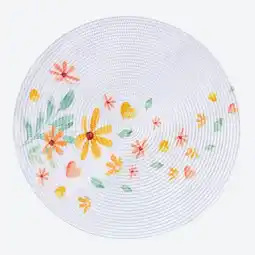 NKD Platzset mit Blumen-Motiv, Ø ca. 38 cm Angebot