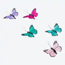 NKD Deko-Schmetterlinge mit Klammer, ca. 8x6x1,5 cm Angebot