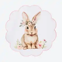 NKD Deckchen mit Hasen-Motiv, Ø ca. 29 cm Angebot