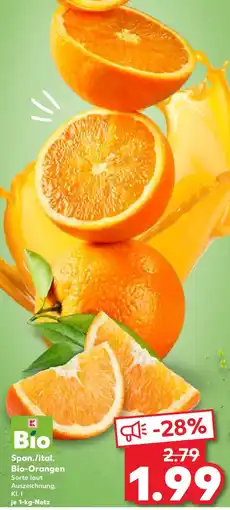 Kaufland Span./ital. Bio-Orangen Angebot